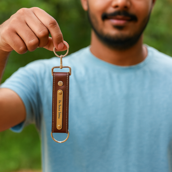 Leather Keychain