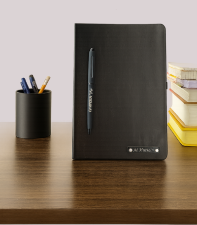 Leather Diary with pen