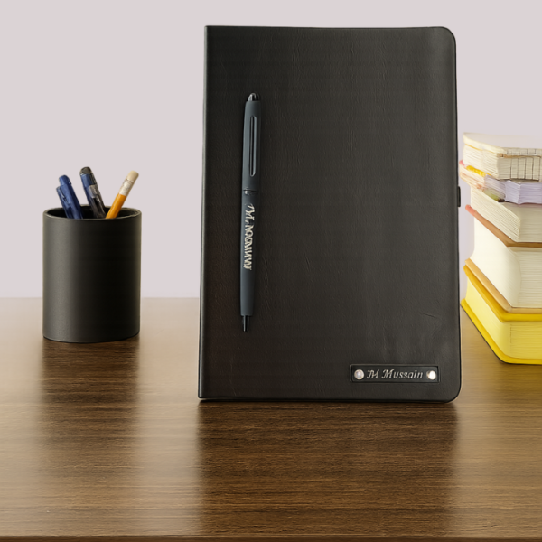 Leather Diary with pen