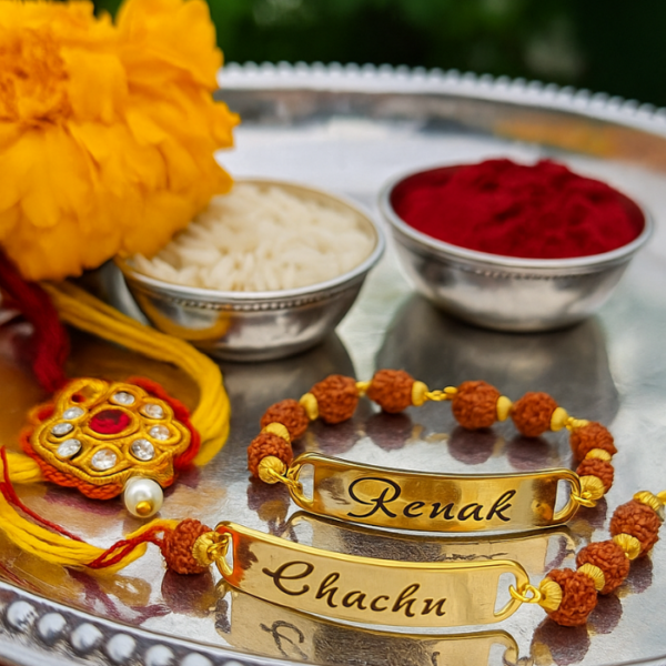 Gold Rudrakash Rakhi