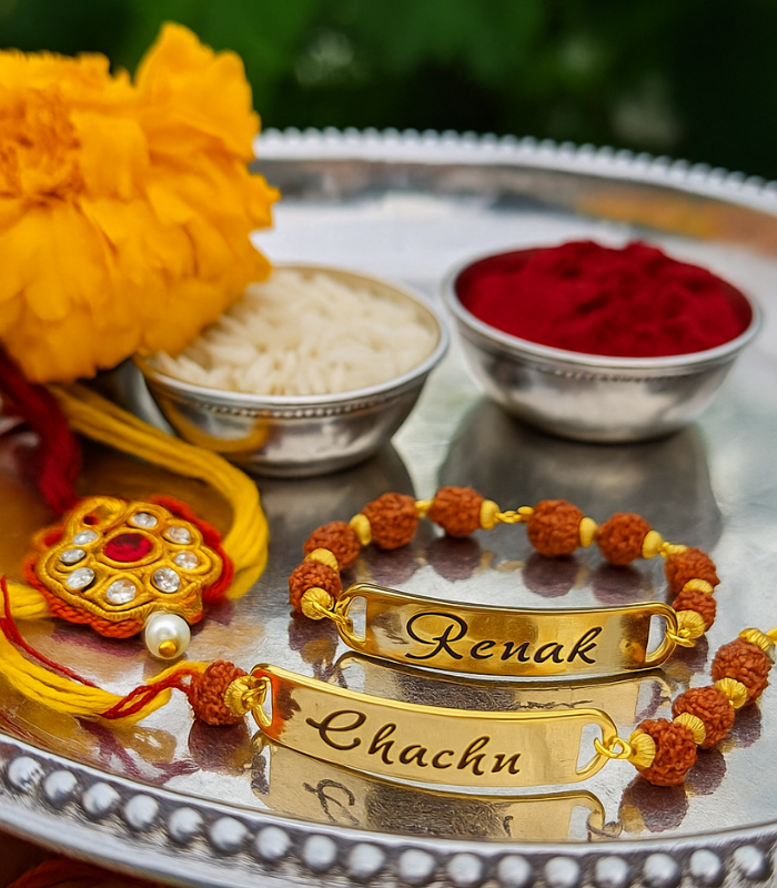 Gold Rudrakash Rakhi