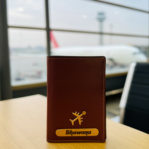 Brown Passport cover