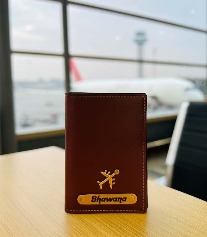 Brown Passport cover