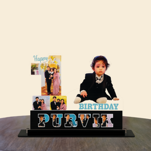 Personalized 1st Birthday Photo Cutout